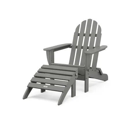 Ivy Terrace Furniture Classics 2-Piece Folding Adirondack Set