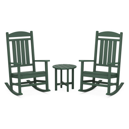 Presidential 3-Piece Rocking Chair Set in Green