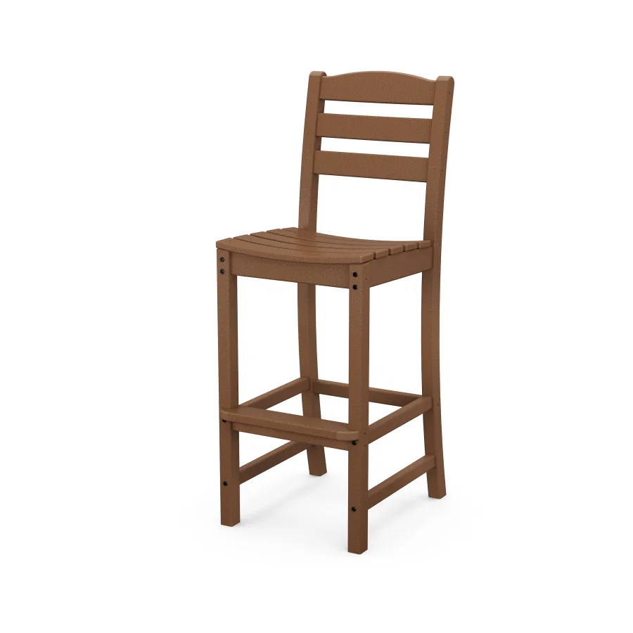 POLYWOOD La Casa Café Bar Side Chair in Teak