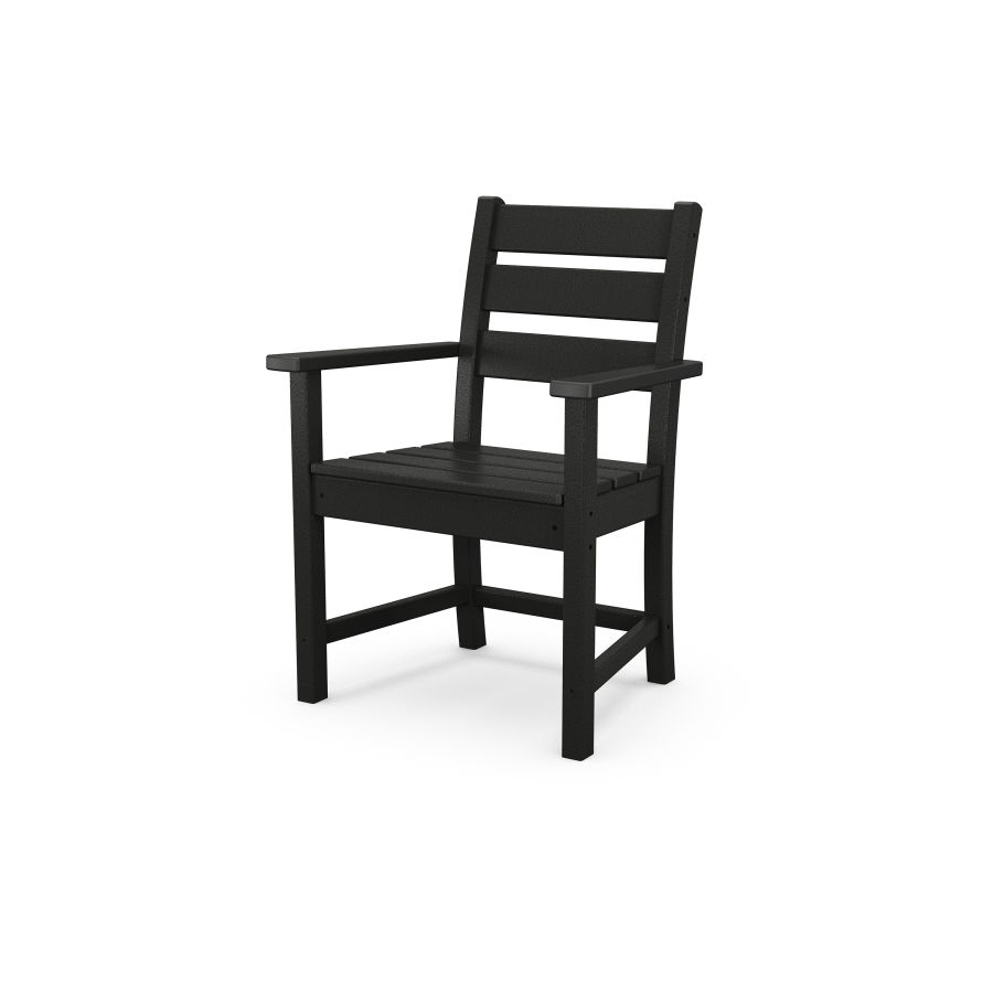 POLYWOOD Grant Park Dining Arm Chair in Black