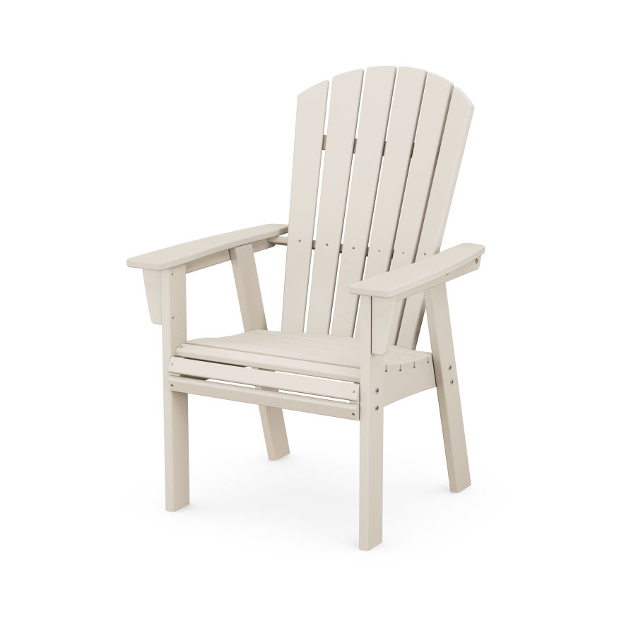 POLYWOOD Nautical Adirondack Dining Chair in Sand