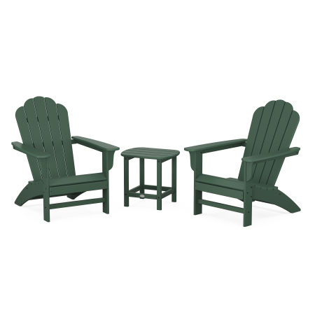 Country Living Adirondack Chair 3-Piece Set in Green