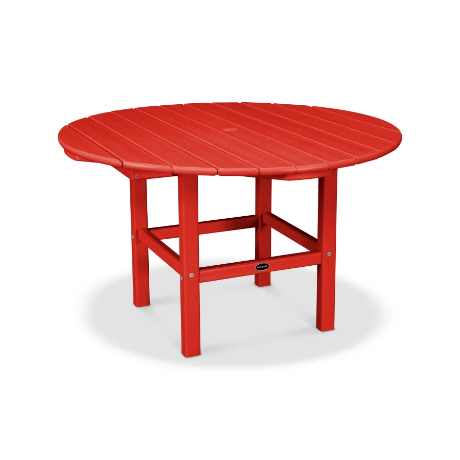 POLYWOOD Kids Dining Table in Sunset Red