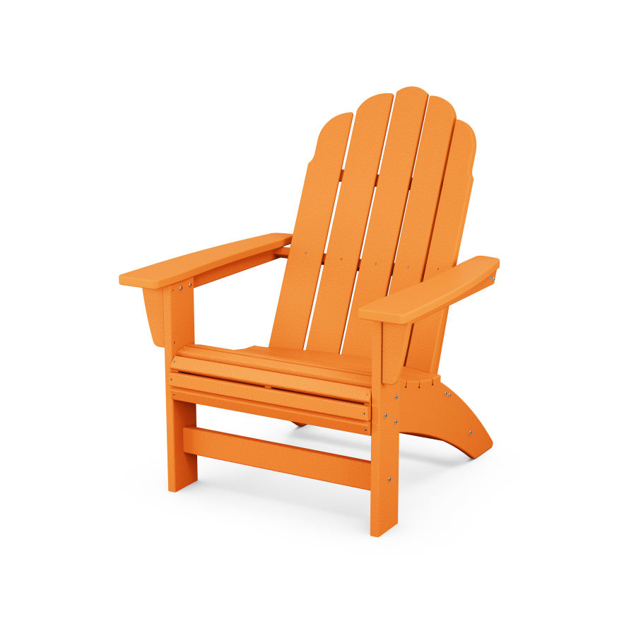 POLYWOOD Vineyard Grand Adirondack Chair in Tangerine