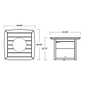 Thumbnail for Nautical 42" Fire Pit Table