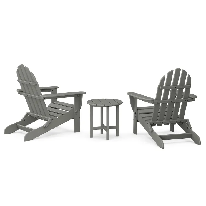 POLYWOOD Classics 3-Piece Folding Adirondack Set