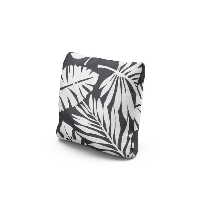 16" Outdoor Throw Pillow in Leaf Carbon