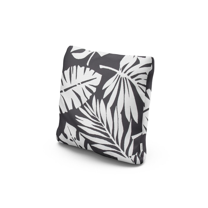 POLYWOOD 18" Outdoor Throw Pillow in Leaf Carbon