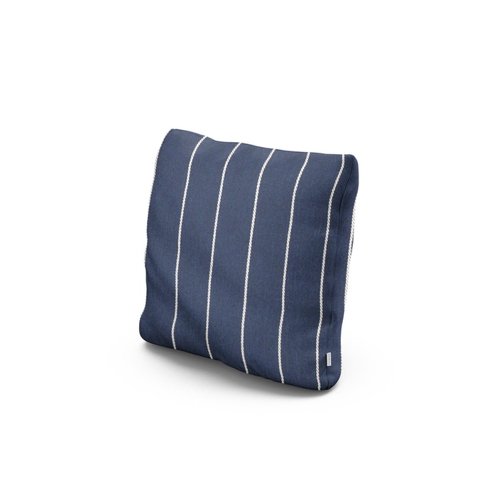 POLYWOOD 16" Outdoor Throw Pillow in Pencil Navy