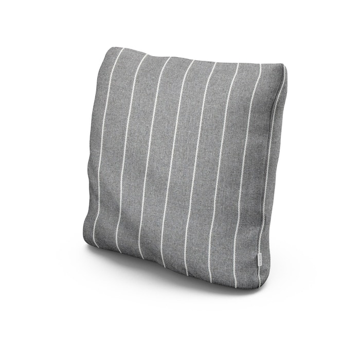 20" Outdoor Throw Pillow in Pencil Pewter