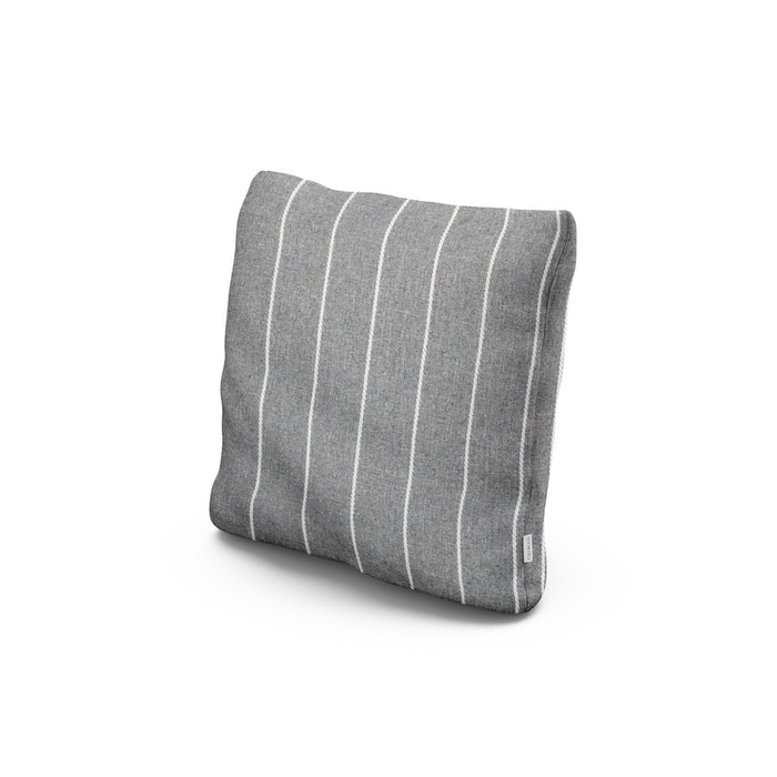 POLYWOOD 18" Outdoor Throw Pillow in Pencil Pewter