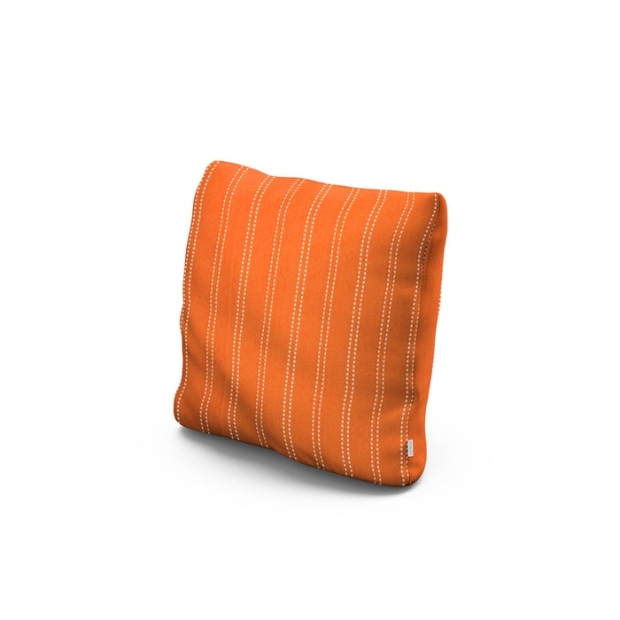 POLYWOOD 16" Outdoor Throw Pillow in Stitch Mango