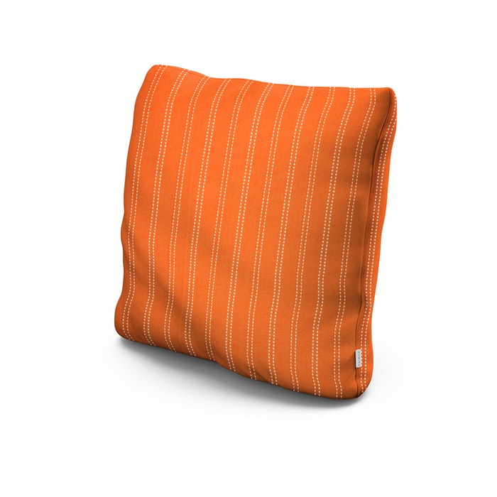 20" Outdoor Throw Pillow in Stitch Mango