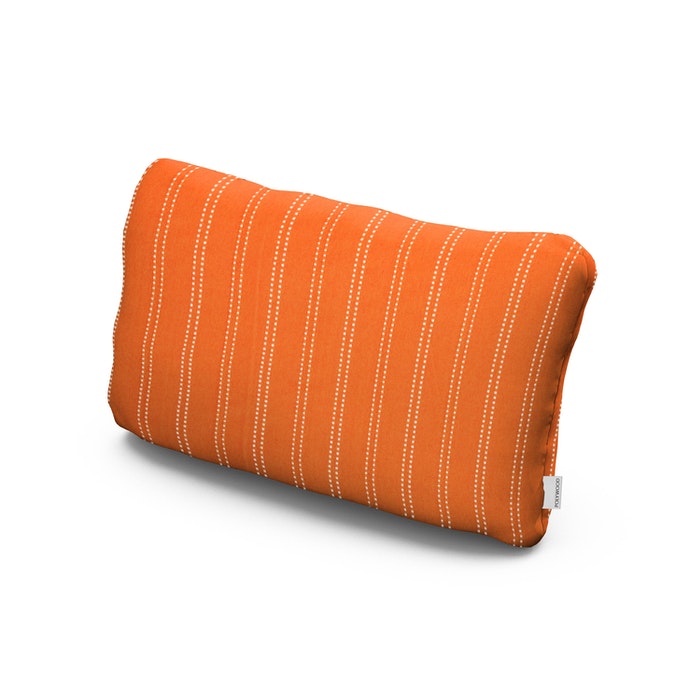 POLYWOOD Outdoor Lumbar Pillow in Stitch Mango