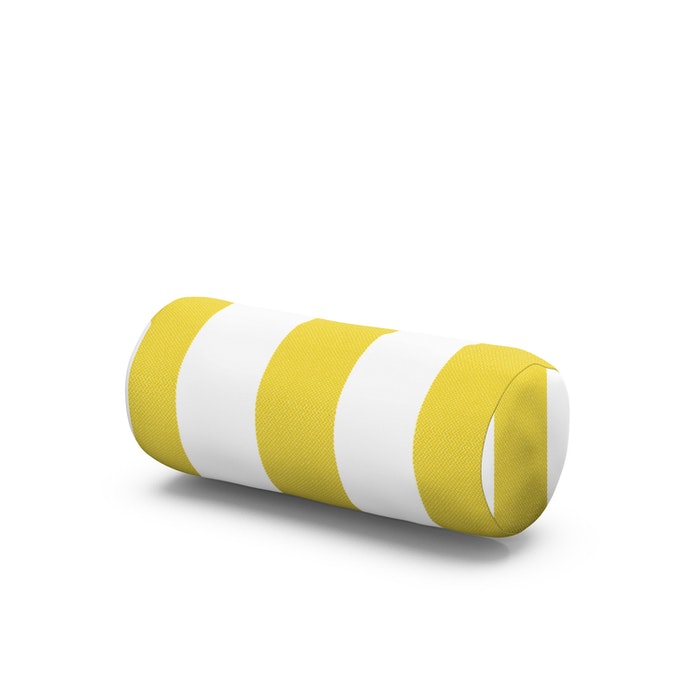 Outdoor Bolster Pillow in Montdor Canary