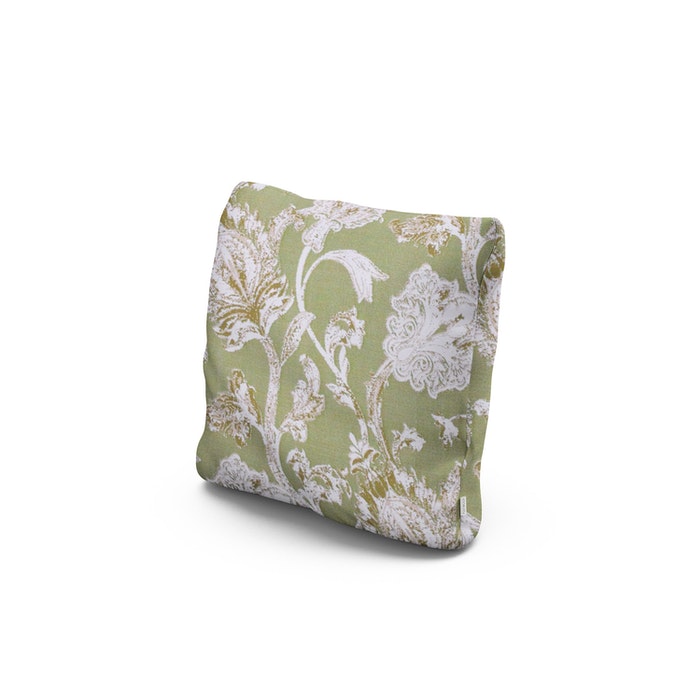 POLYWOOD 16" Outdoor Throw Pillow in Botanical Gardens Pistachio