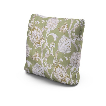 POLYWOOD 20" Outdoor Throw Pillow in Botanical Gardens Pistachio