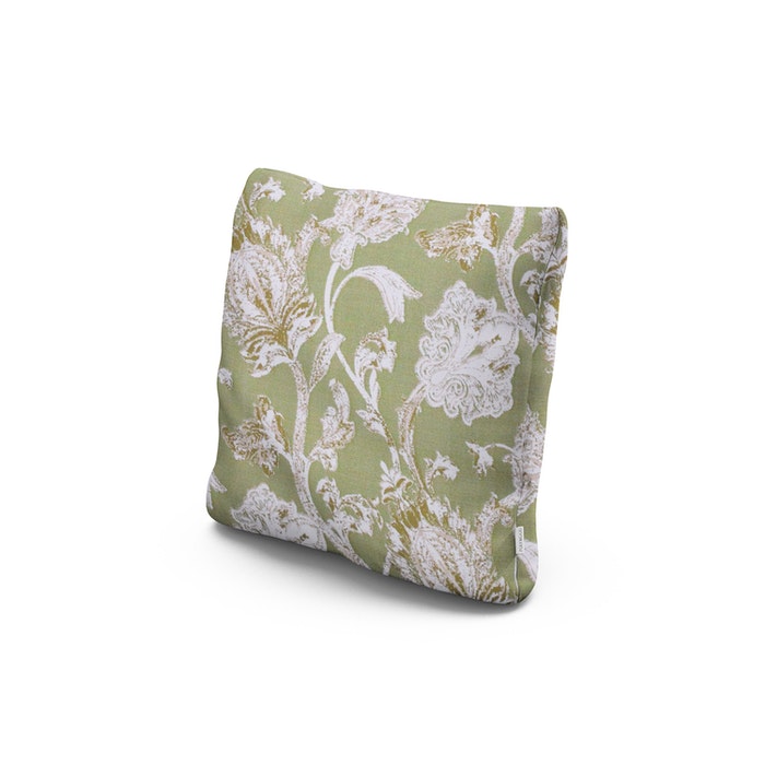 POLYWOOD 18" Outdoor Throw Pillow in Botanical Gardens Pistachio