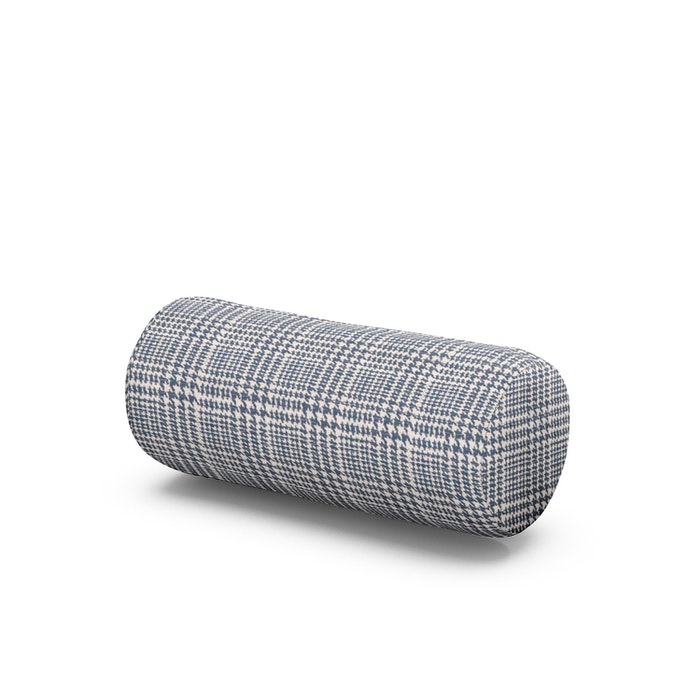 Outdoor Bolster Pillow in Scottkins Houndstooth