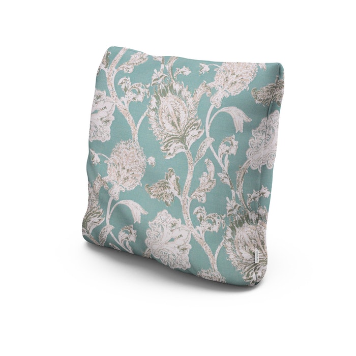 POLYWOOD 20" Outdoor Throw Pillow in Botanical Gardens Spearmint