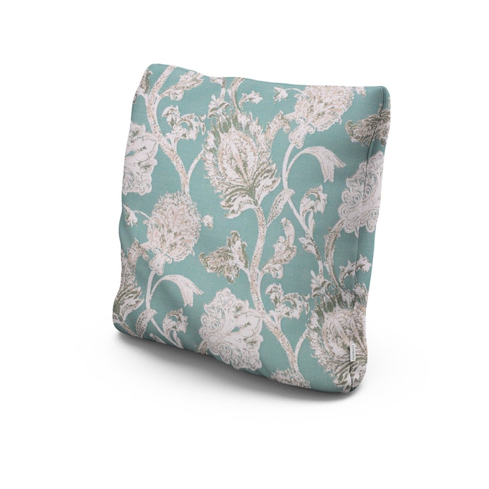 22" Outdoor Throw Pillow in Botanical Gardens Spearmint