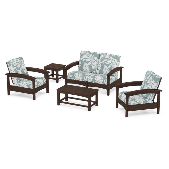 Trex Outdoor Furniture Rockport Club 6 Piece Deep Seating Conversation Set