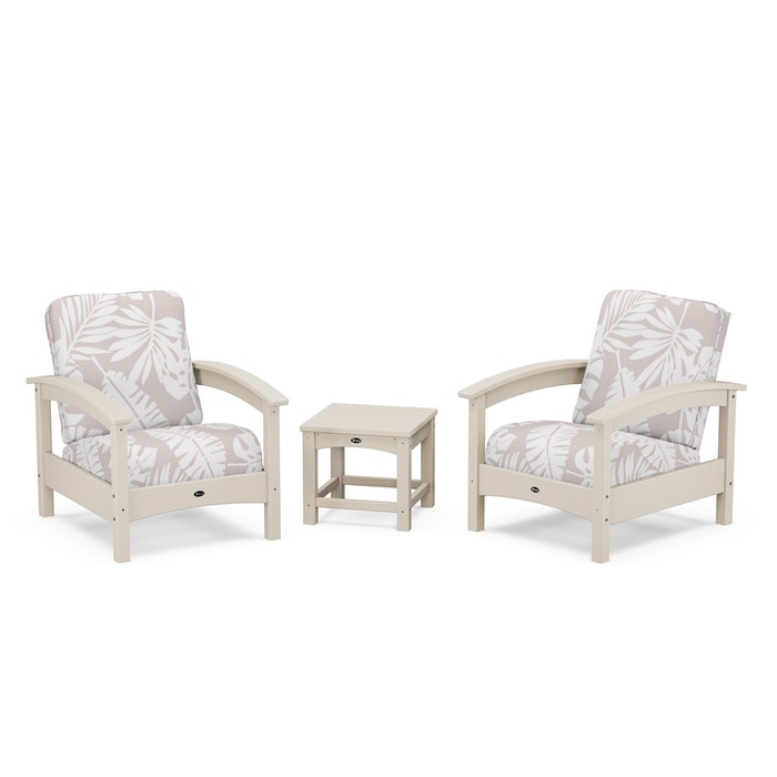 Trex Outdoor Furniture Rockport Club 3 Piece Deep Seating Conversation Set