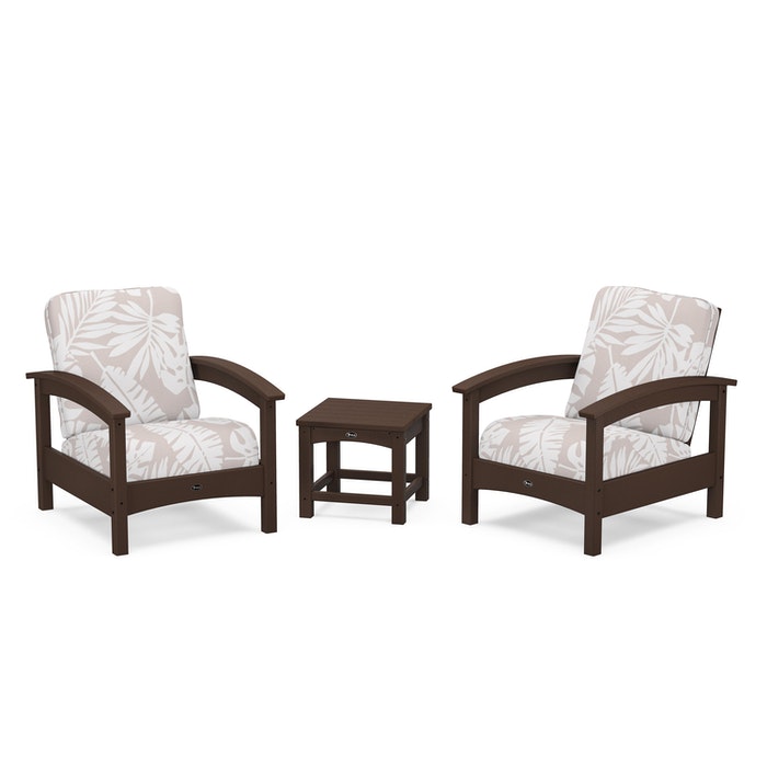 Trex Outdoor Furniture Rockport Club 3 Piece Deep Seating Conversation Set
