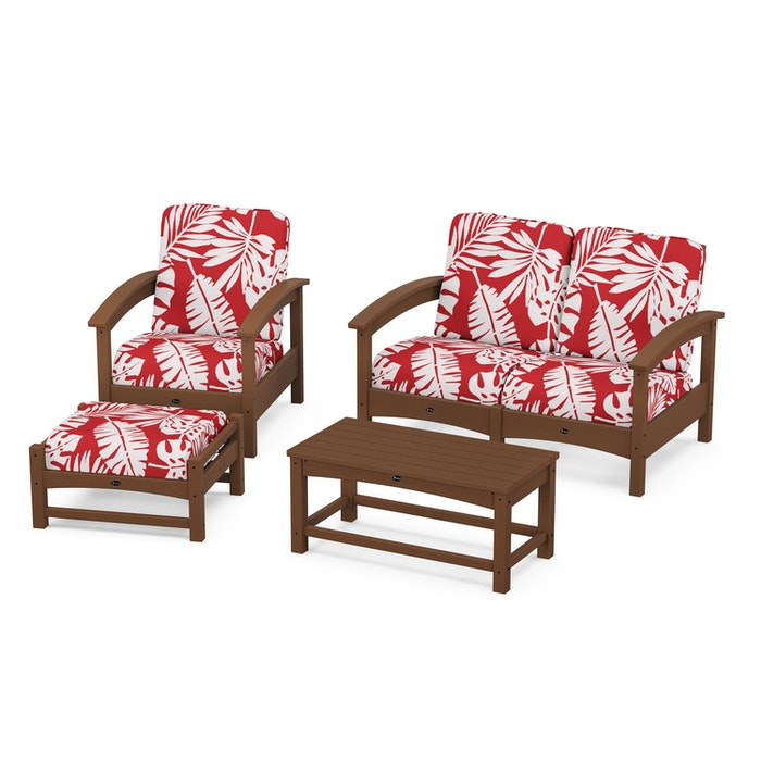 Trex Outdoor Furniture Rockport 4-Piece Deep Seating Conversation Group