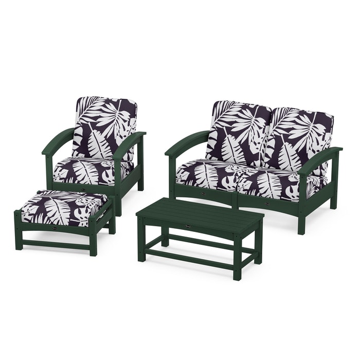 Trex Outdoor Furniture Rockport 4-Piece Deep Seating Conversation Group