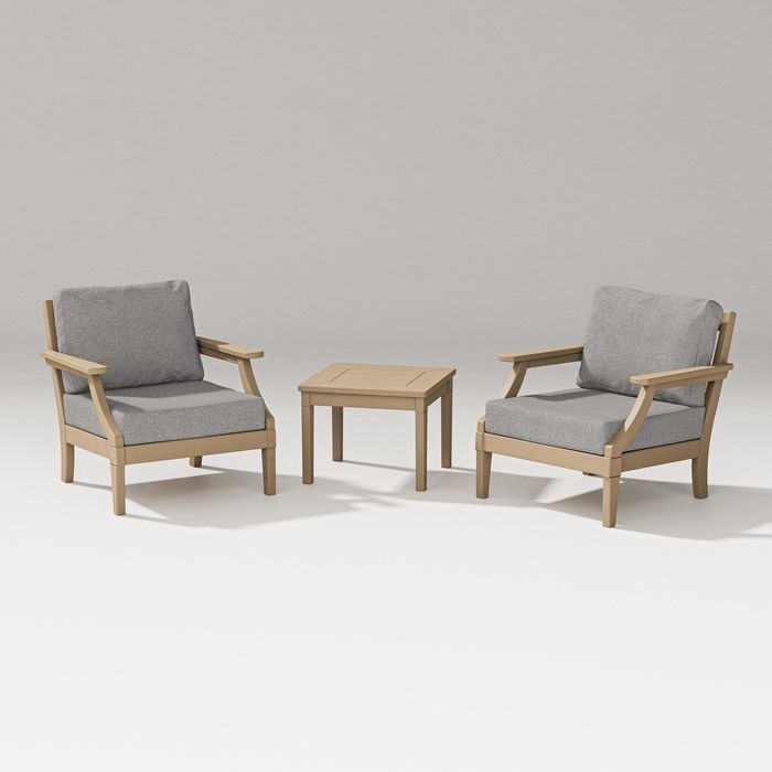POLYWOOD Estate 3-Piece Lounge Chair Set