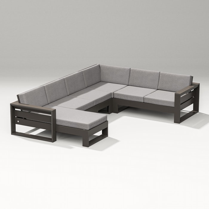 POLYWOOD Latitude Corner Sectional with Left Chaise