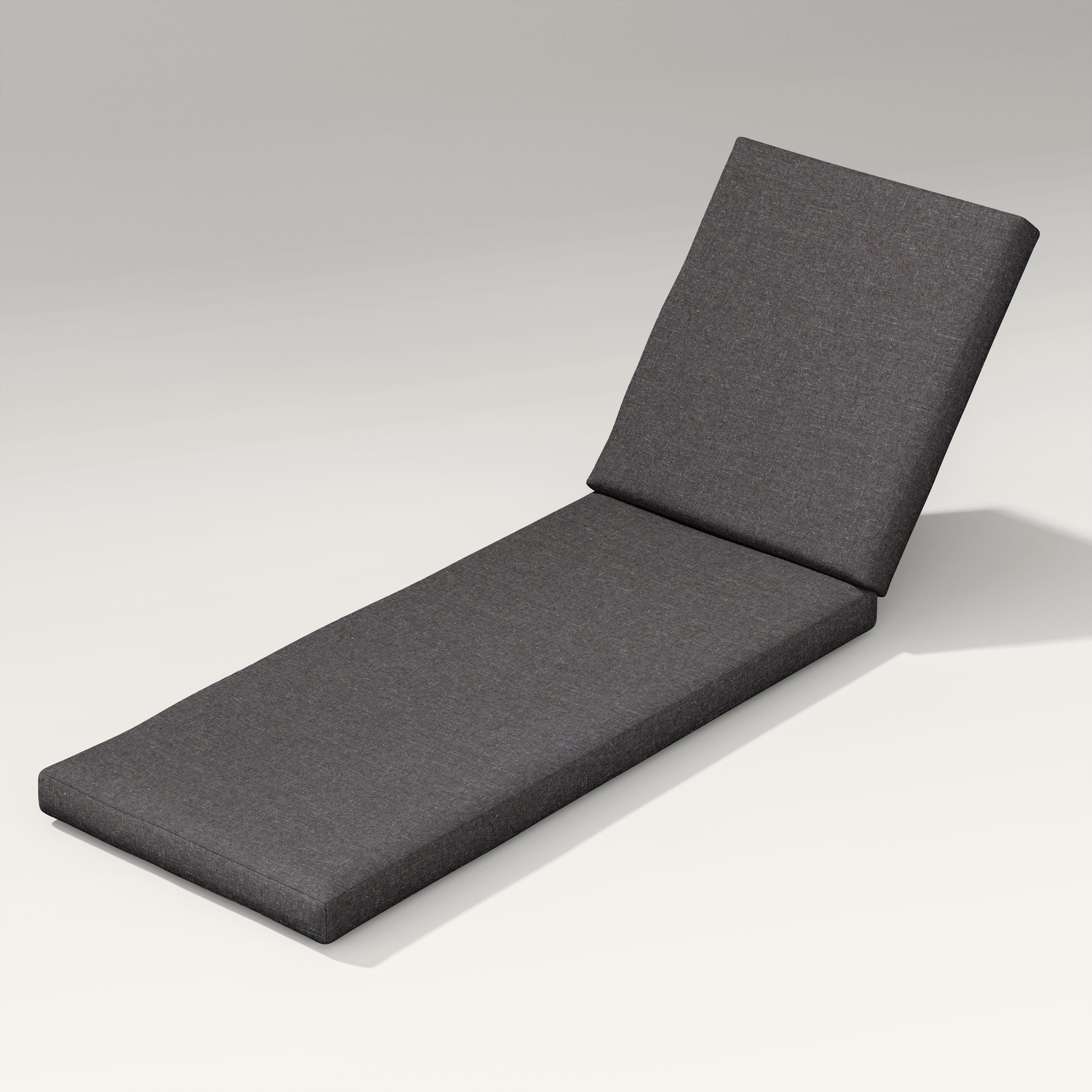 Black chaise lounge online cushion