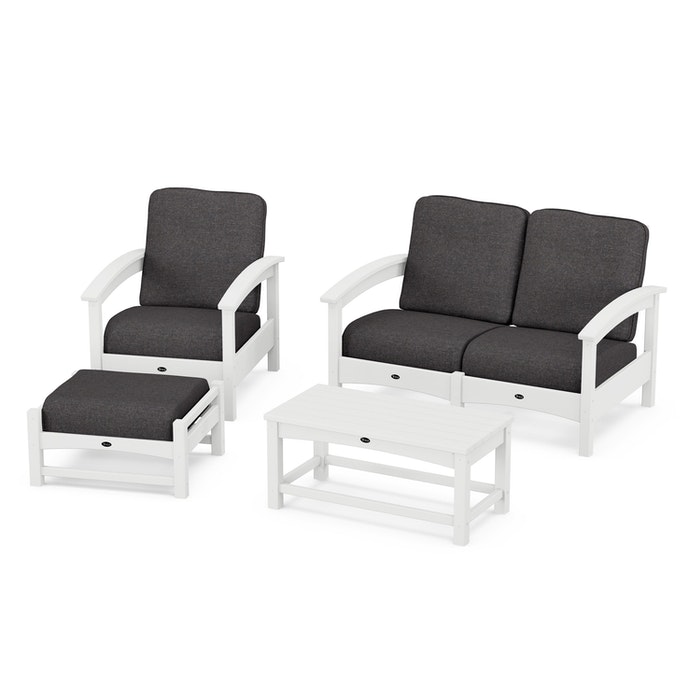 Trex Outdoor Furniture Rockport 4-Piece Deep Seating Conversation Group