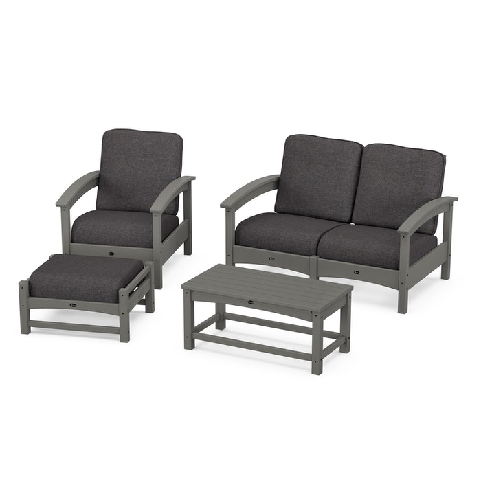 Trex Outdoor Furniture Rockport 4-Piece Deep Seating Conversation Group
