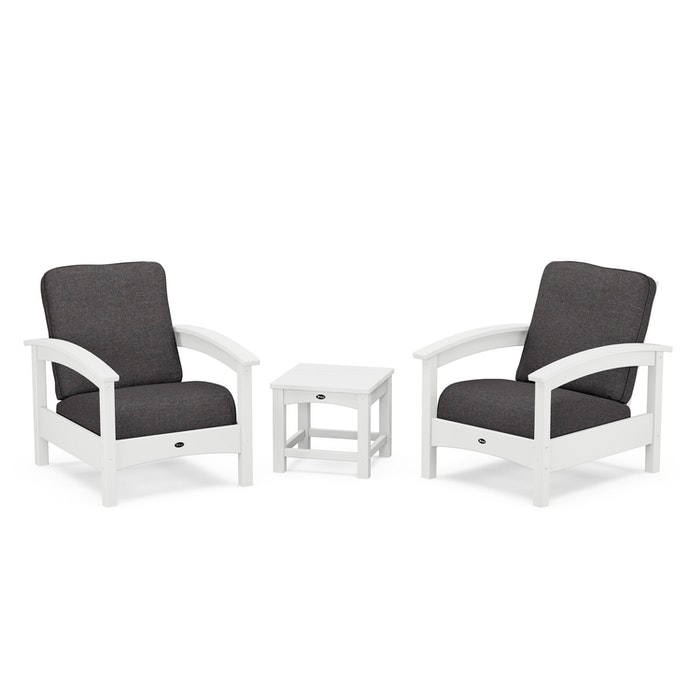 Trex Outdoor Furniture Rockport Club 3 Piece Deep Seating Conversation Set