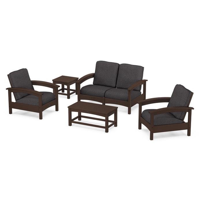 Trex Outdoor Furniture Rockport Club 6 Piece Deep Seating Conversation Set