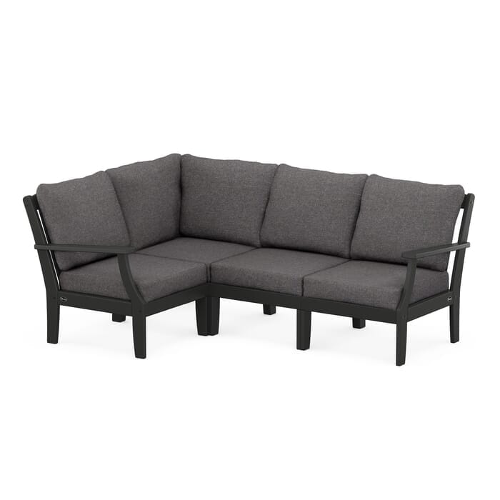 POLYWOOD Yacht Club Modular 4-Piece Deep Seating Set