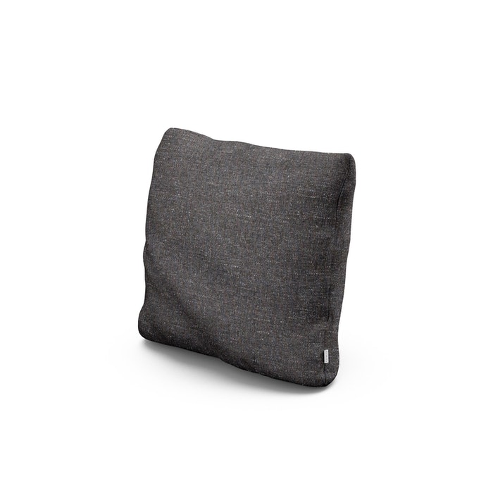 POLYWOOD 16" Outdoor Throw Pillow in Ash Charcoal