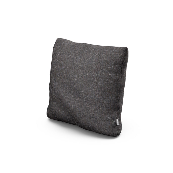 POLYWOOD 18" Outdoor Throw Pillow in Ash Charcoal