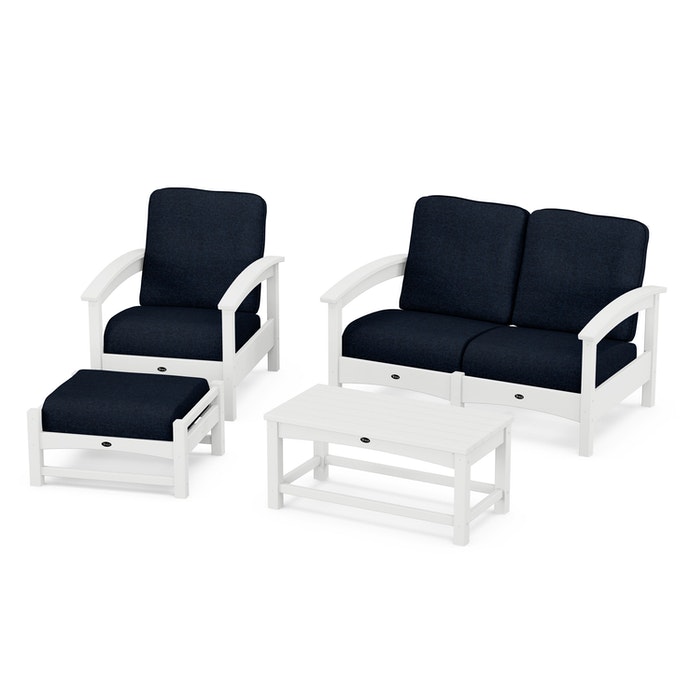 Trex Outdoor Furniture Rockport 4-Piece Deep Seating Conversation Group