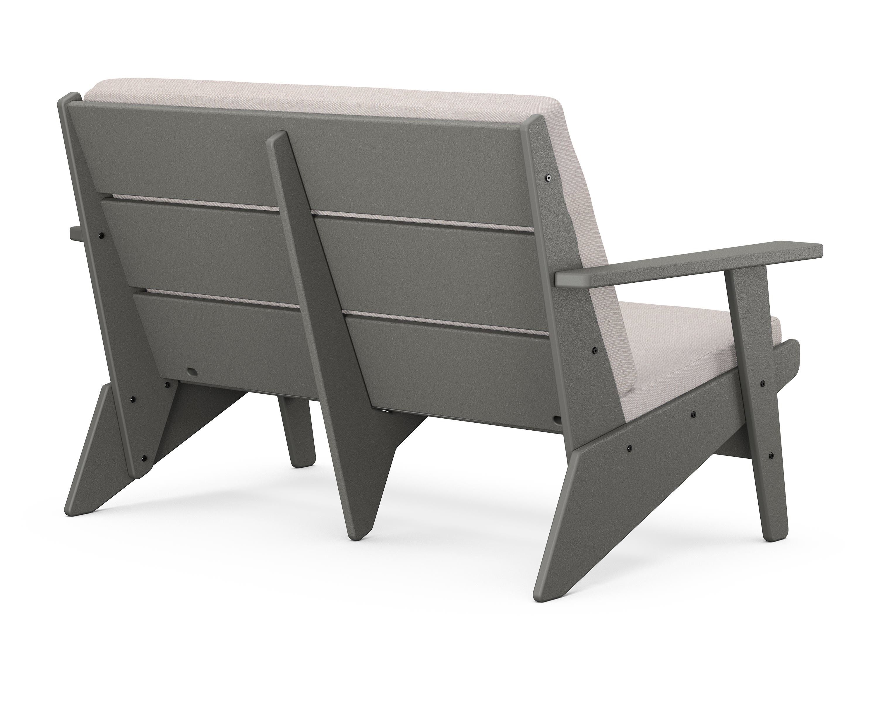 Riviera Modern Lounge Loveseat back view