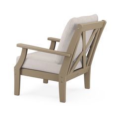 Braxton Deep Seating Chair in Vintage Finish - Back Image
