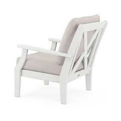 Braxton Deep Seating Chair in Vintage Finish - Back Image