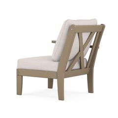 Braxton Modular Left Arm Chair in Vintage Finish - Back Image