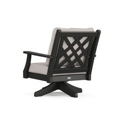 Wovendale Deep Seating Swivel Chair - Back Image