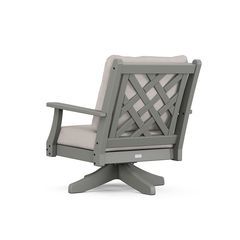 Wovendale Deep Seating Swivel Chair - Back Image