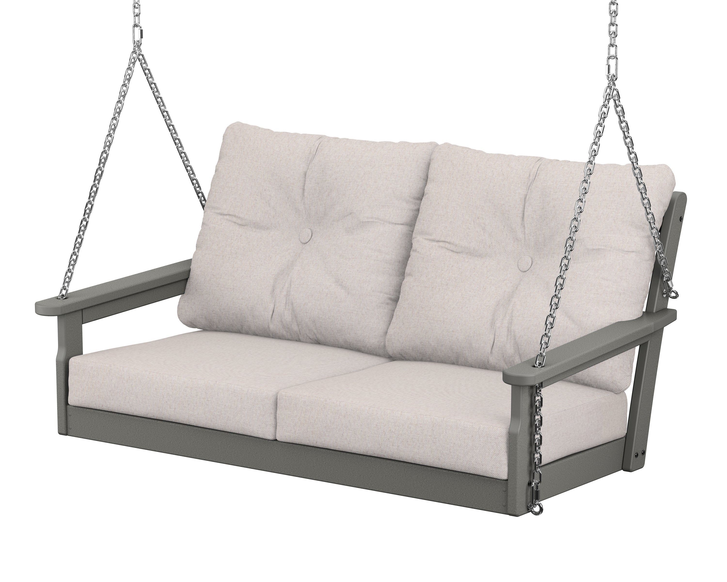 Polywood white deals porch swing