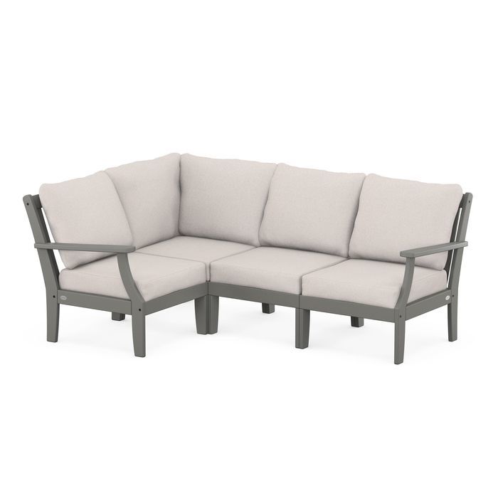 POLYWOOD Braxton Modular 4-Piece Deep Seating Set