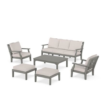 Chinoiserie 6-Piece Lounge Sofa Set